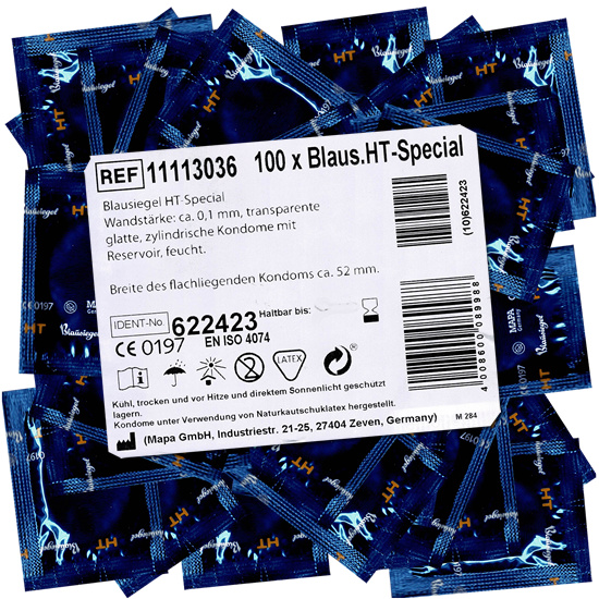 Blausiegel Bulk-Pack: HT special, 100 condoms