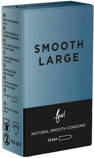 Feel Single: Smooth Large, 12 condoms