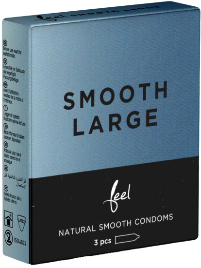 Feel Single: Smooth Large, 3 condoms