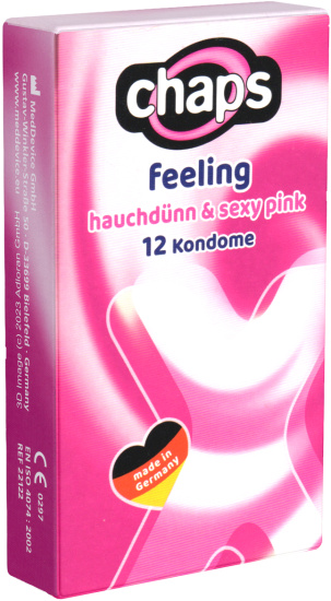 Chaps Single: Feeling (Hauchzart, Rosé), 12 condoms