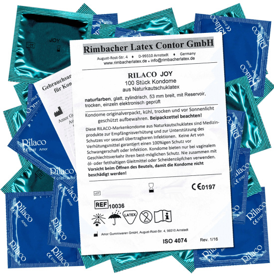 Rilaco Bulk-Pack: Joy, 100 dry condoms