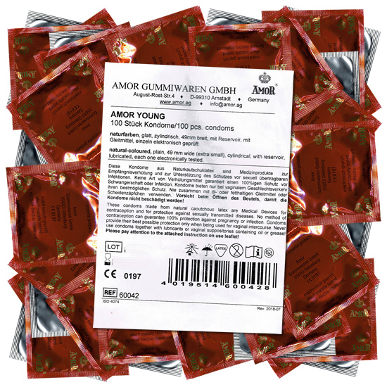 Amor Bulk-Pack, Young: 100 youth condoms