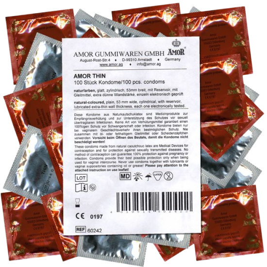Amor Thin condoms 100 pcs