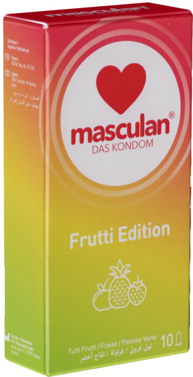 Masculan Single: Frutti Edition, 10 condoms