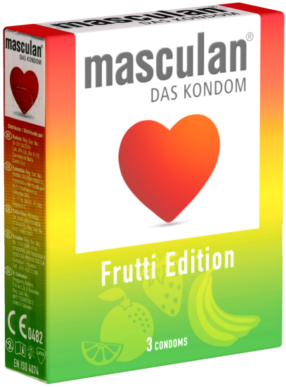 Masculan Single: Frutti Edition, 3 condoms