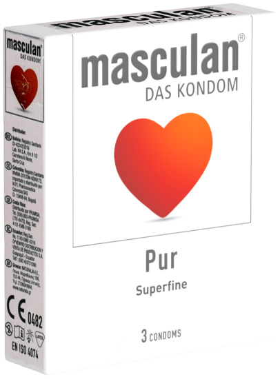Masculan Single: Pur, 3 condoms