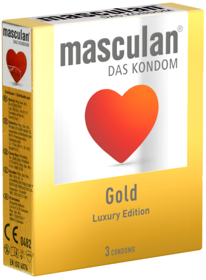 Masculan Single: Gold, 3 condoms