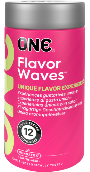 ONE Flavor Waves, 12 tasty condoms