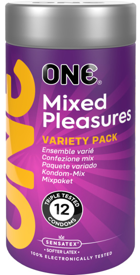 ONE Mixed Pleasures, 12 assorted condoms