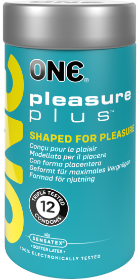 ONE Pleasure Plus, 12 special shaped condoms