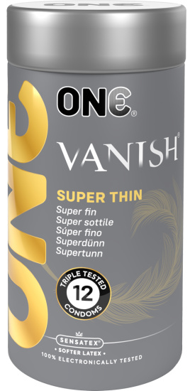 ONE Vanish Superthin, 12 thin condoms