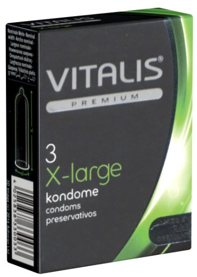 Vitalis Premium Single: X-Large, 3 condoms