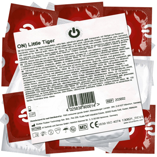 On) Bulk-Pack: Little Tiger, 100 tight condoms