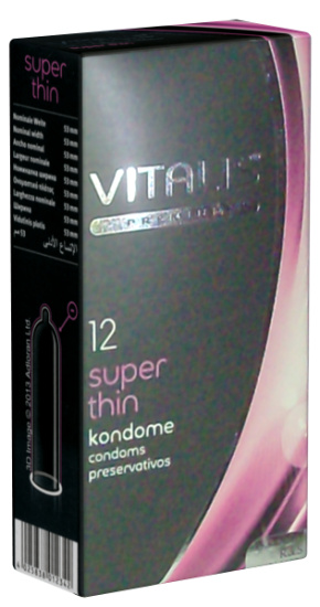 Vitalis Premium Single: Super Thin, 12 condoms